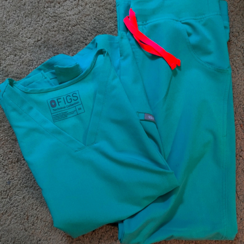 Figs Surgical Green Scrubs Set Kade S, Casma XS